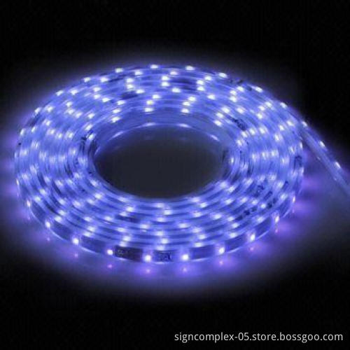 Flexible LED Strip with UV Resistance, Waterproof Feature, 24V DC Voltage, Various Colors Available
